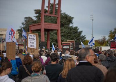Befreit die Geiseln Marsch des Lebens Gründer Jobst Bittner vor dem Menschenrechtsrat in Genf